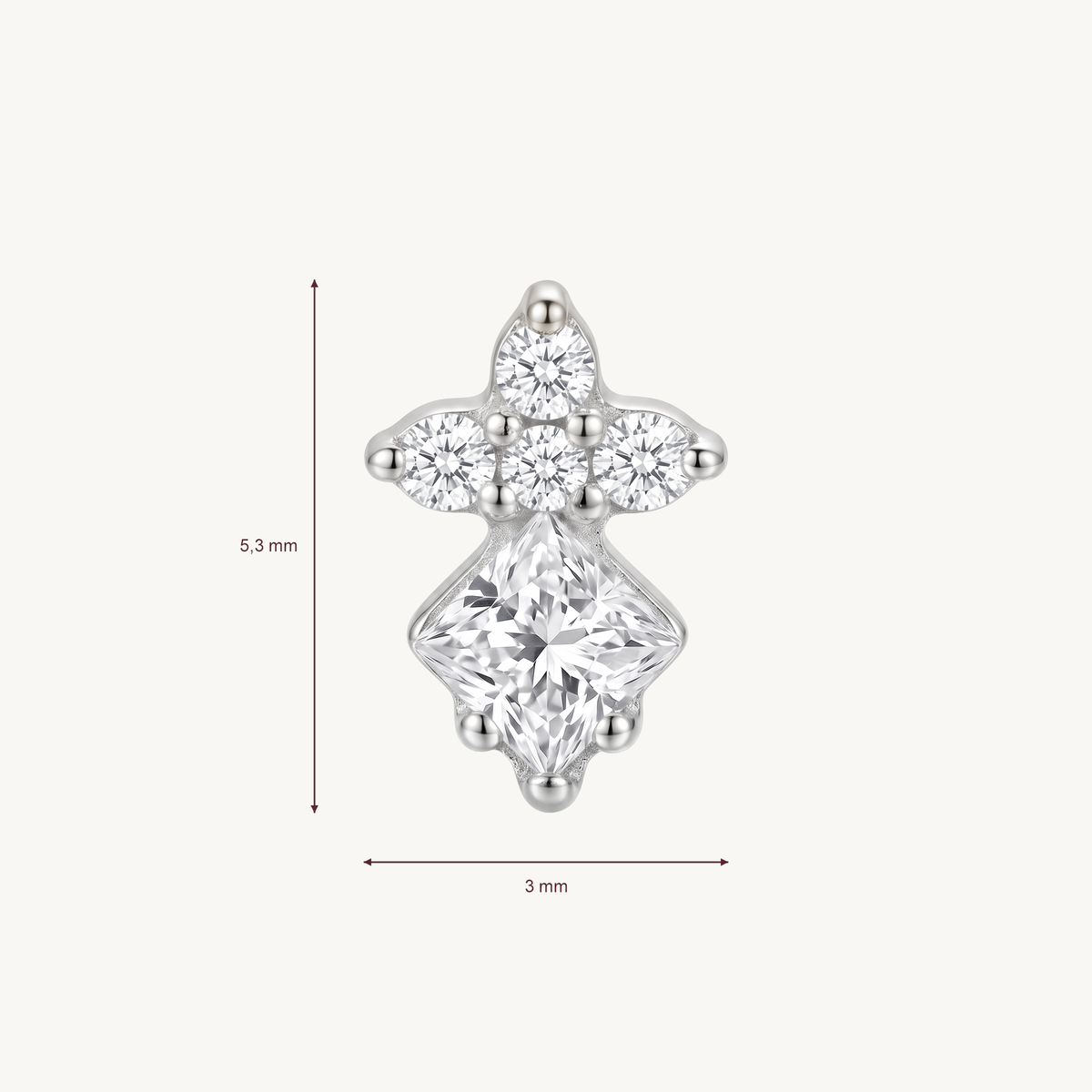 Petal duo afmetingen in millimeters