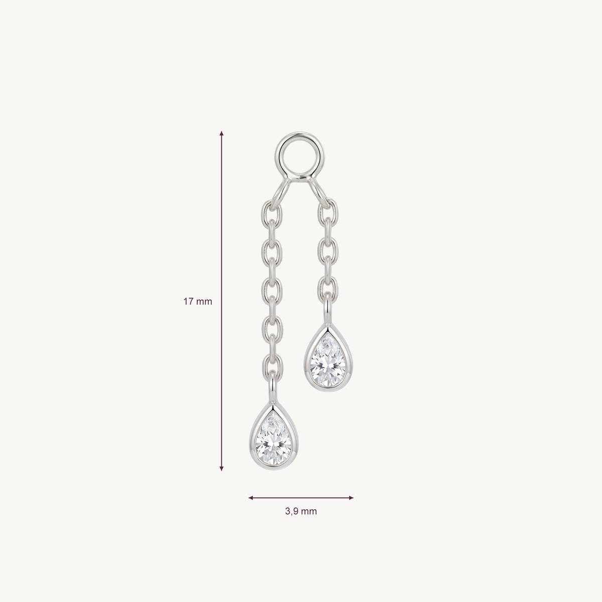 Delicate rain afmetingen in millimeters