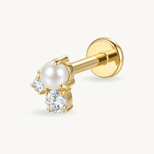 Pearl cluster gold