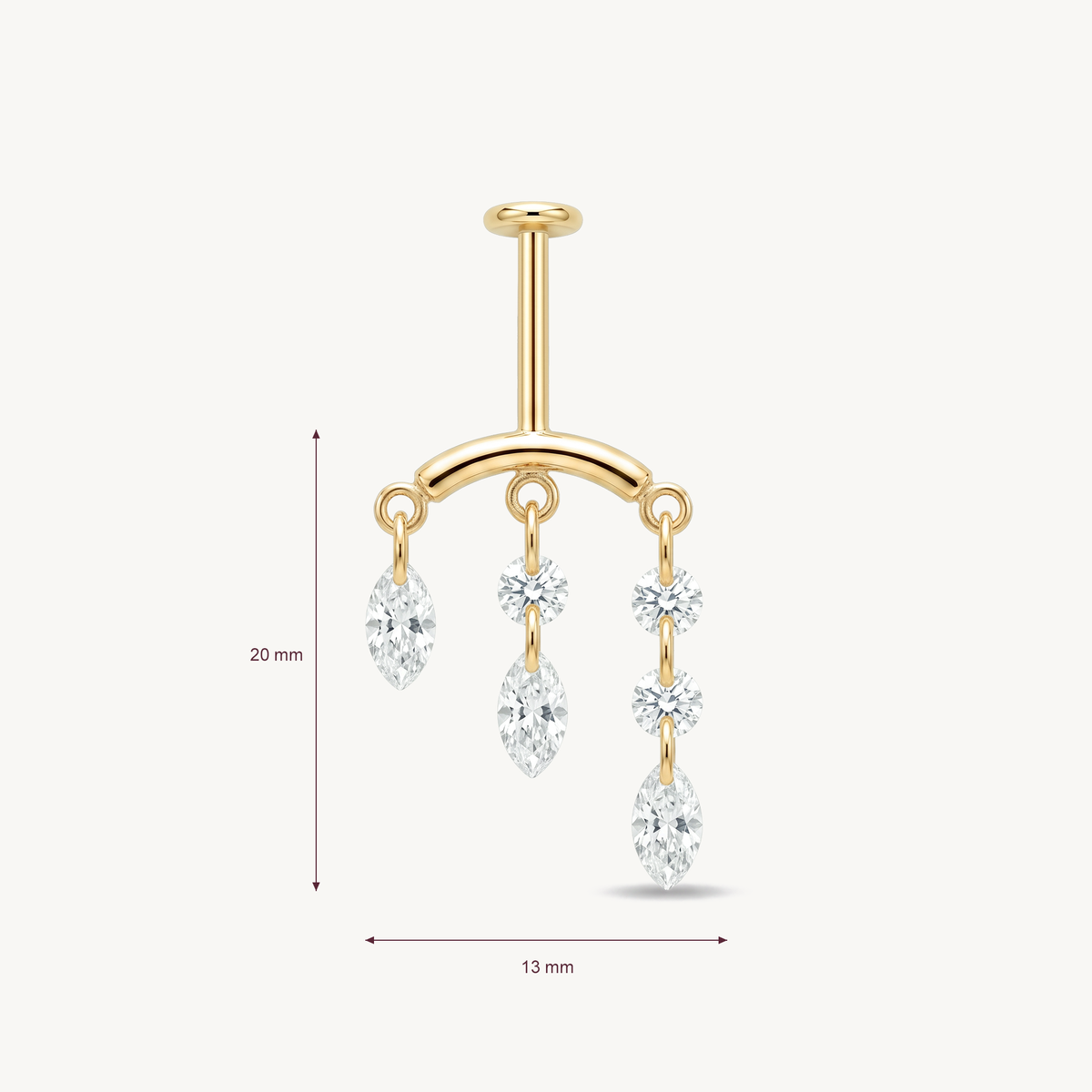 Marquise cascade gold – AFMETING
