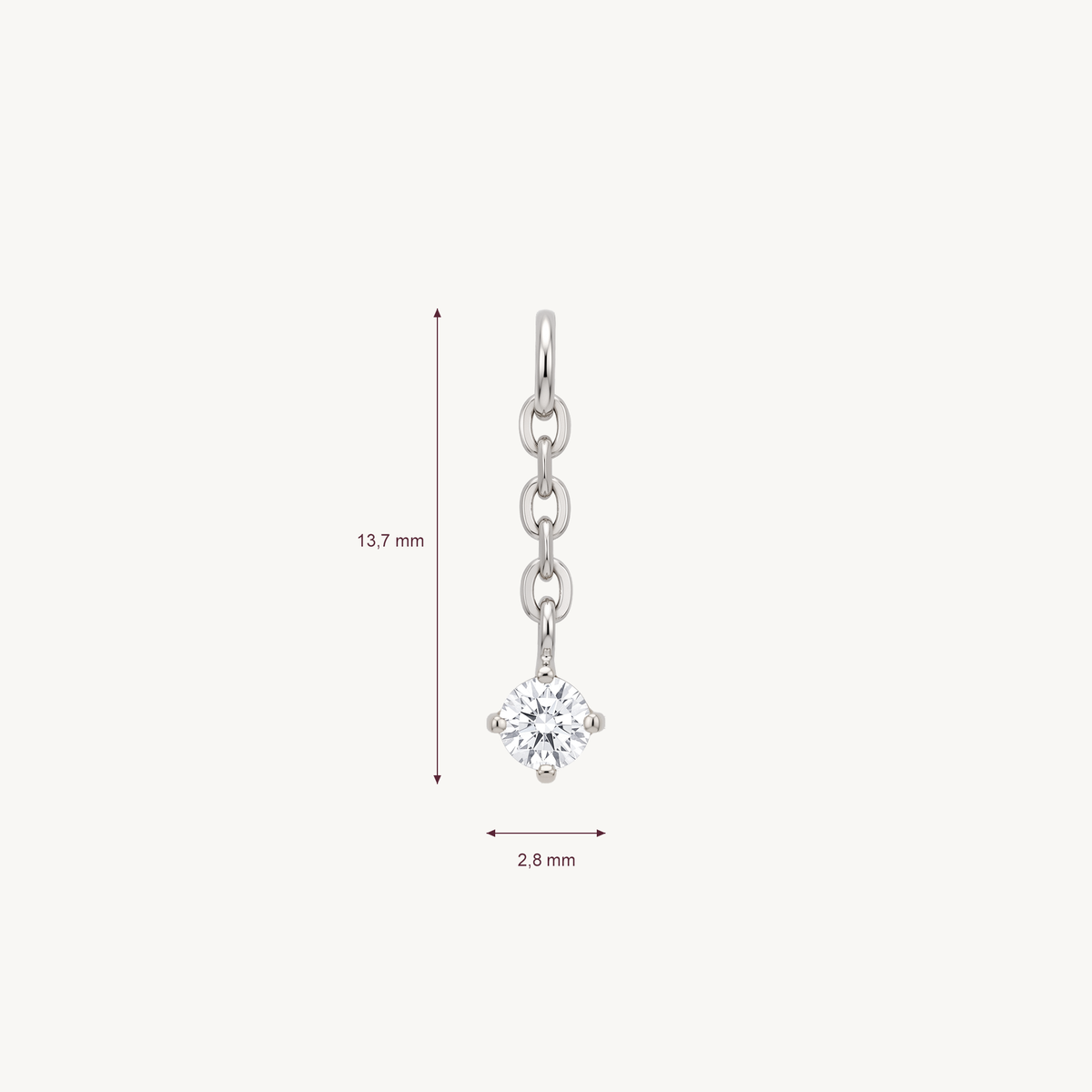 Solitaire charm – AFMETING