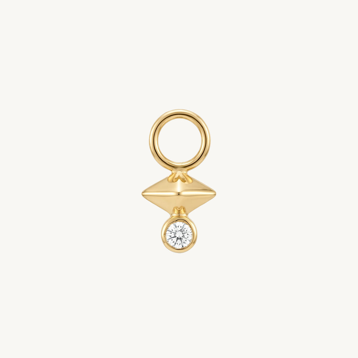 Pyramid charm gold – FRONT