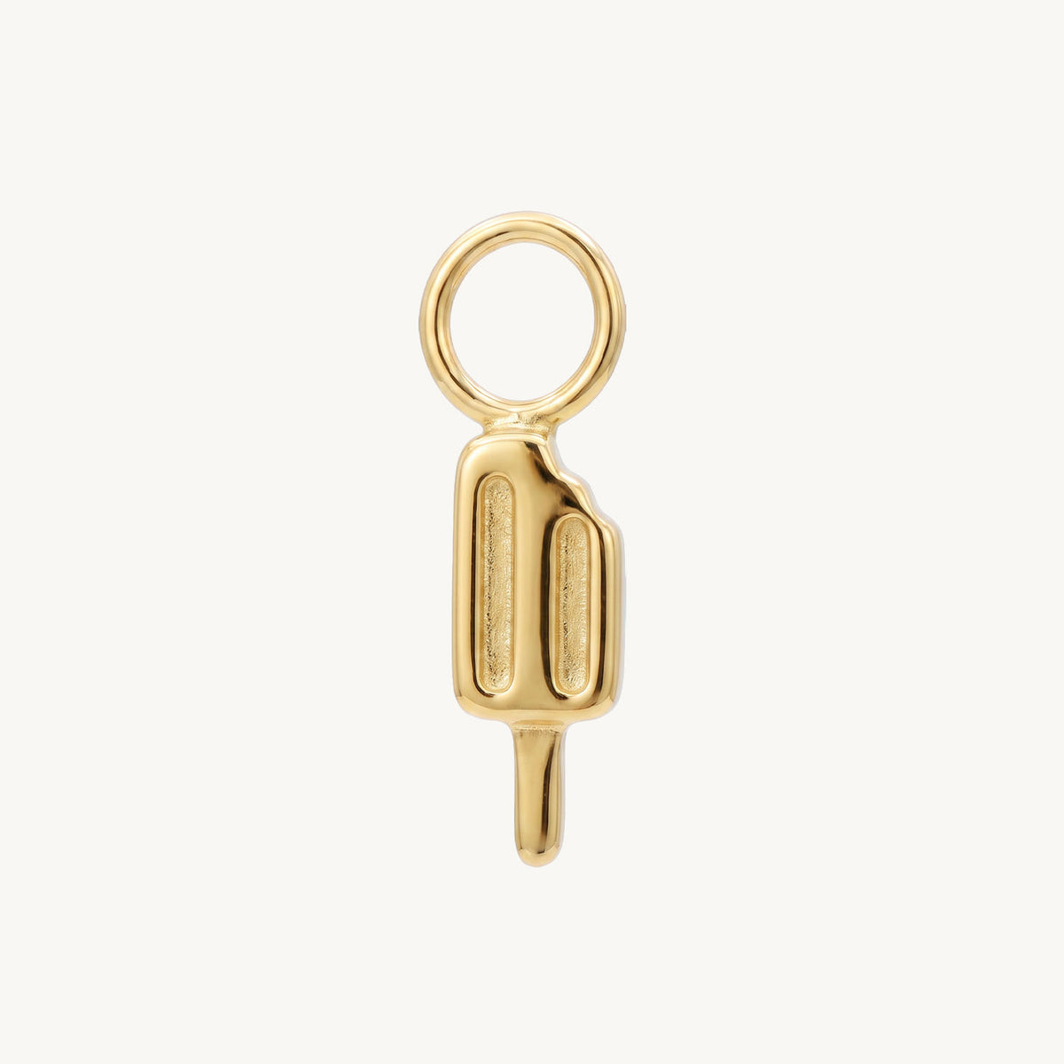 Popsicle charm gold – FRONT