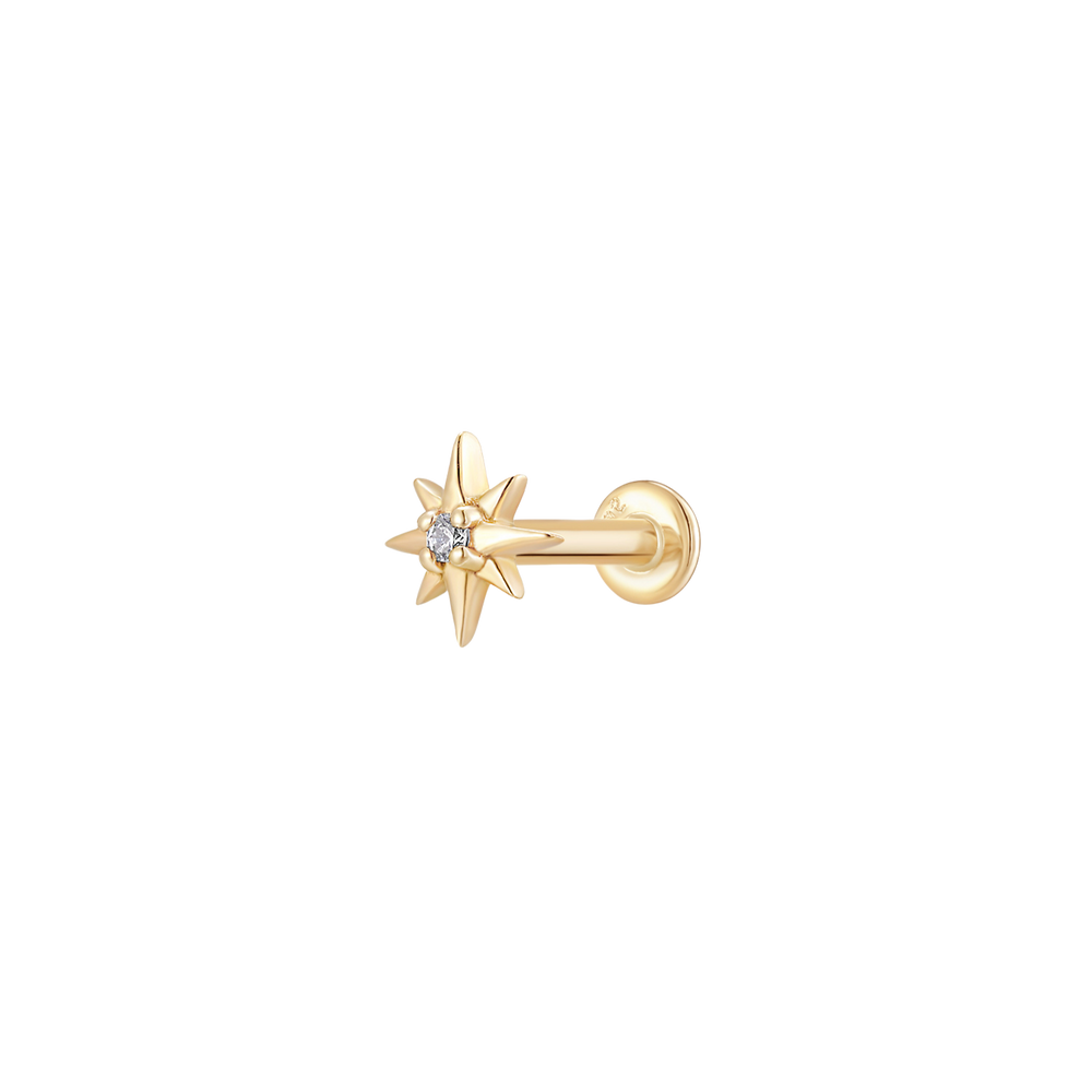 North Star - 14K Goud & Labgrown Diamant