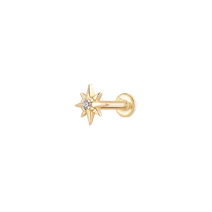 North Star - 14K Goud & Labgrown Diamant