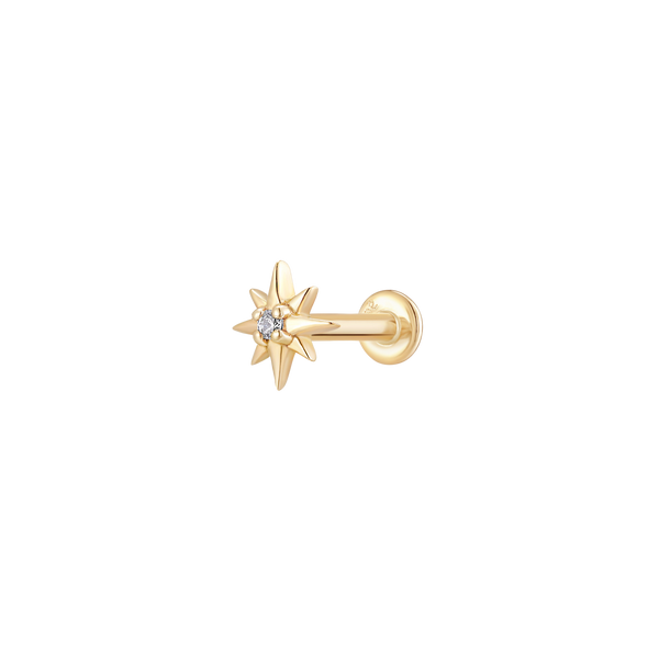 North Star - 14K Goud & Labgrown Diamant