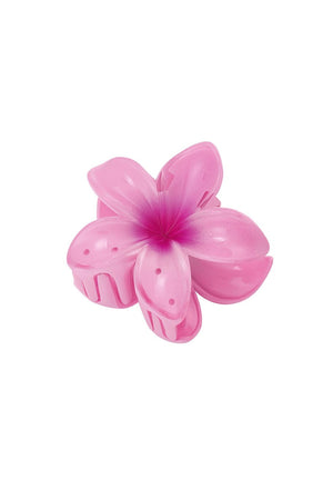 Hair clip with gradient flower Hawaii love roze