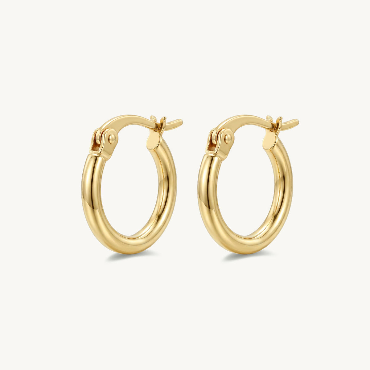 Classic hoops gold 10 mm