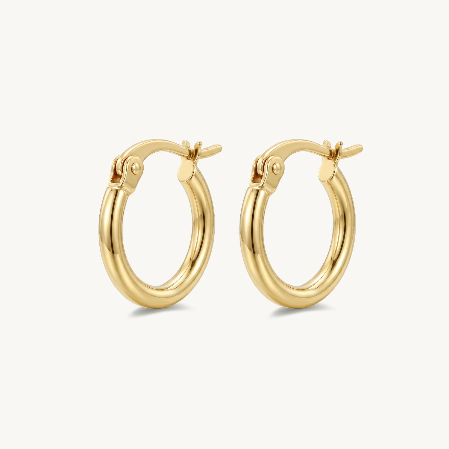 Classic hoops gold 10 mm