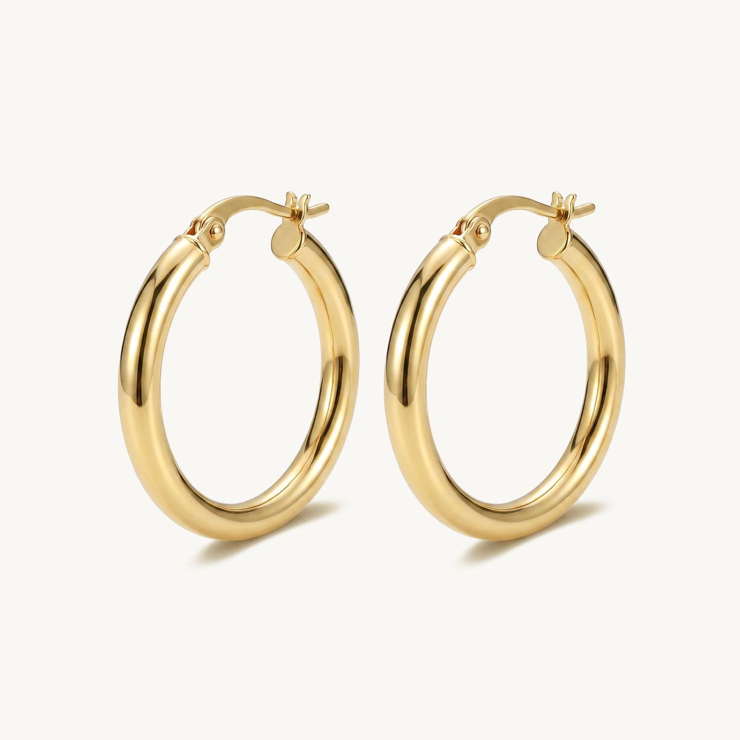 Classic hoops gold 20 mm