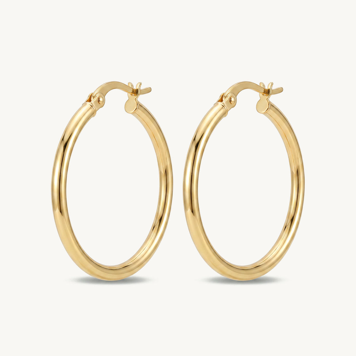 Classic hoops gold 30 mm