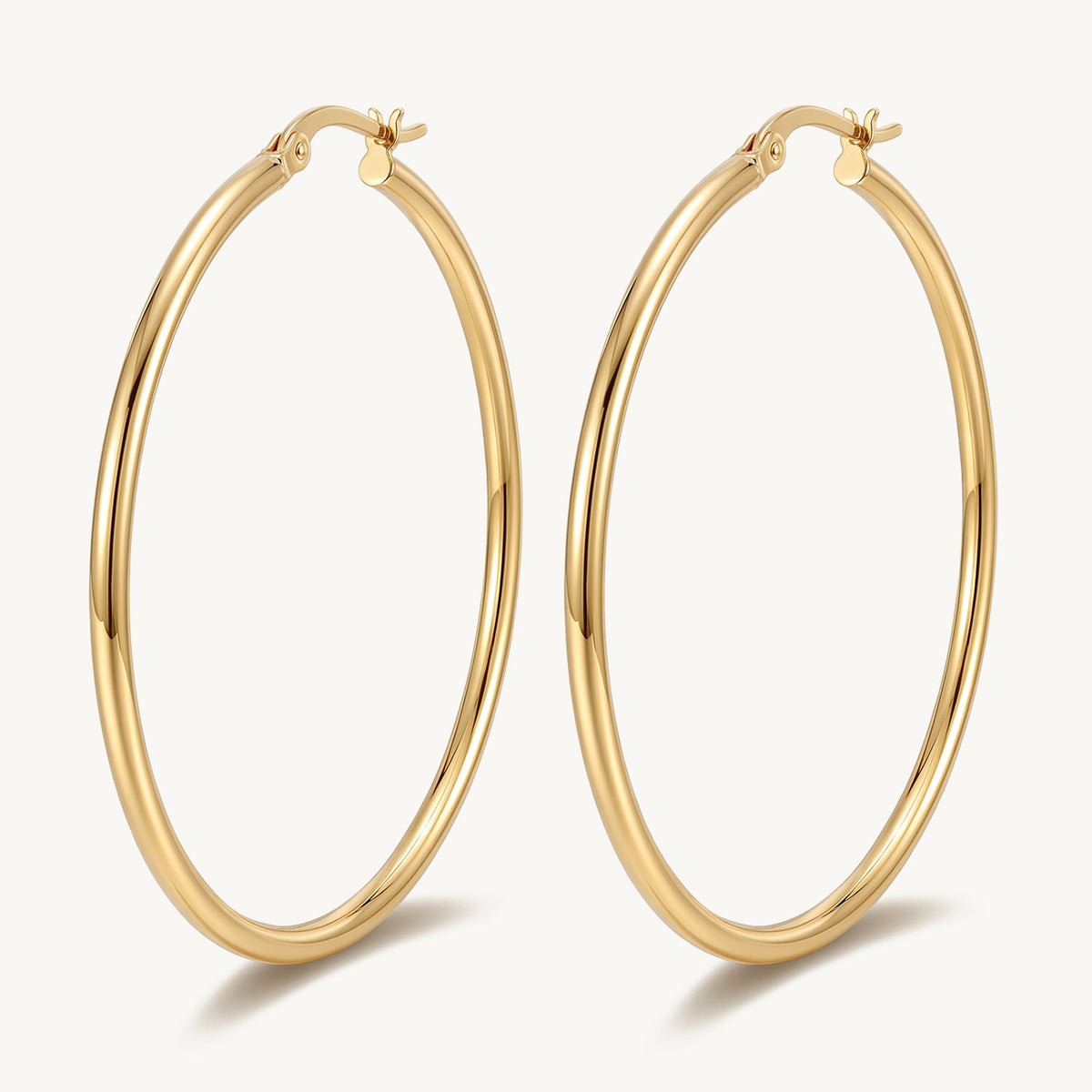 Classic hoops gold 60 mm