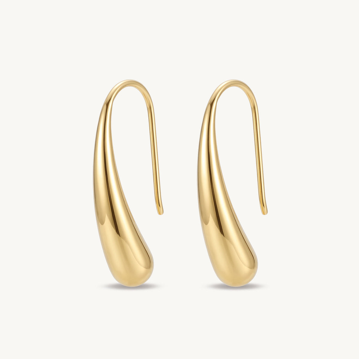 Drop earrings gold