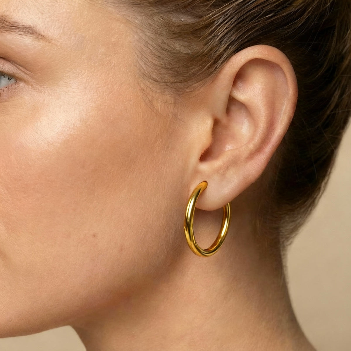 Classic hoops gold 20 mm