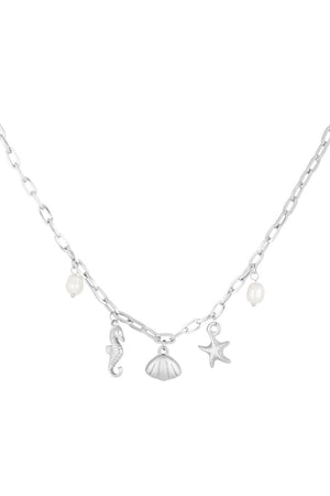 Zeepaard ketting - Zilverkleurig