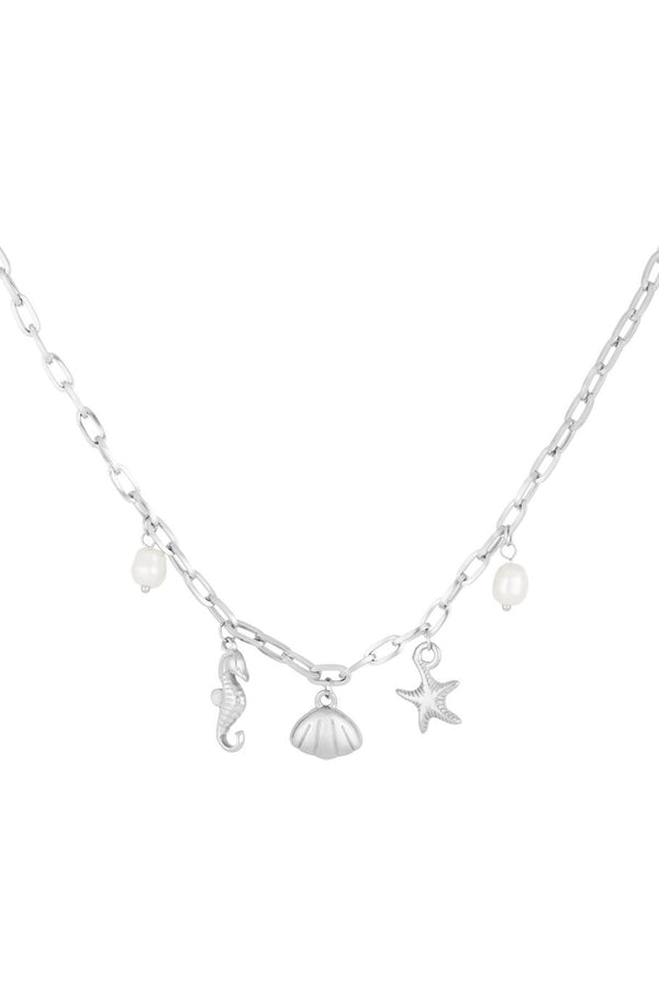 Zeepaard ketting - Zilverkleurig