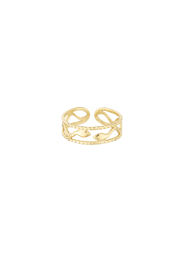 Ring snake style - Gold color