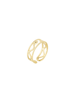 Ring snake style - Gold color