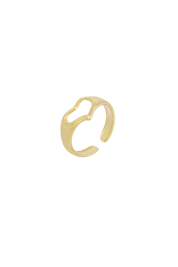 Ring love hands - Gold color