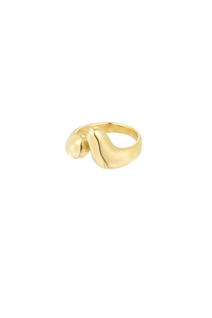 Aesthetic open ring - Gold color