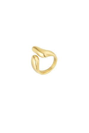 Aesthetic open ring - Gold color