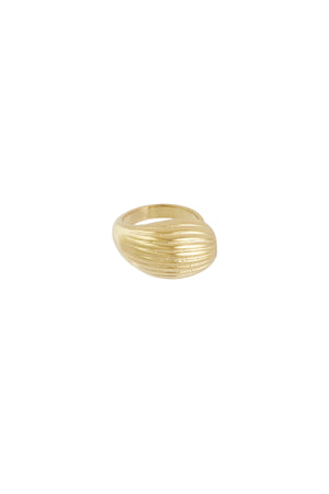 Dynamic texture ring - Gold