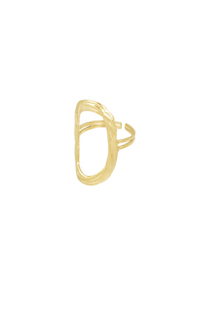 Ring halo hall - Gold