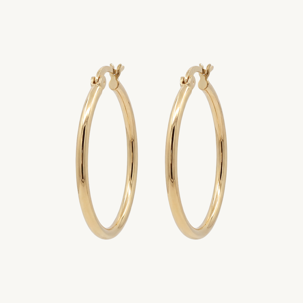 Classic hoops gold 25 mm