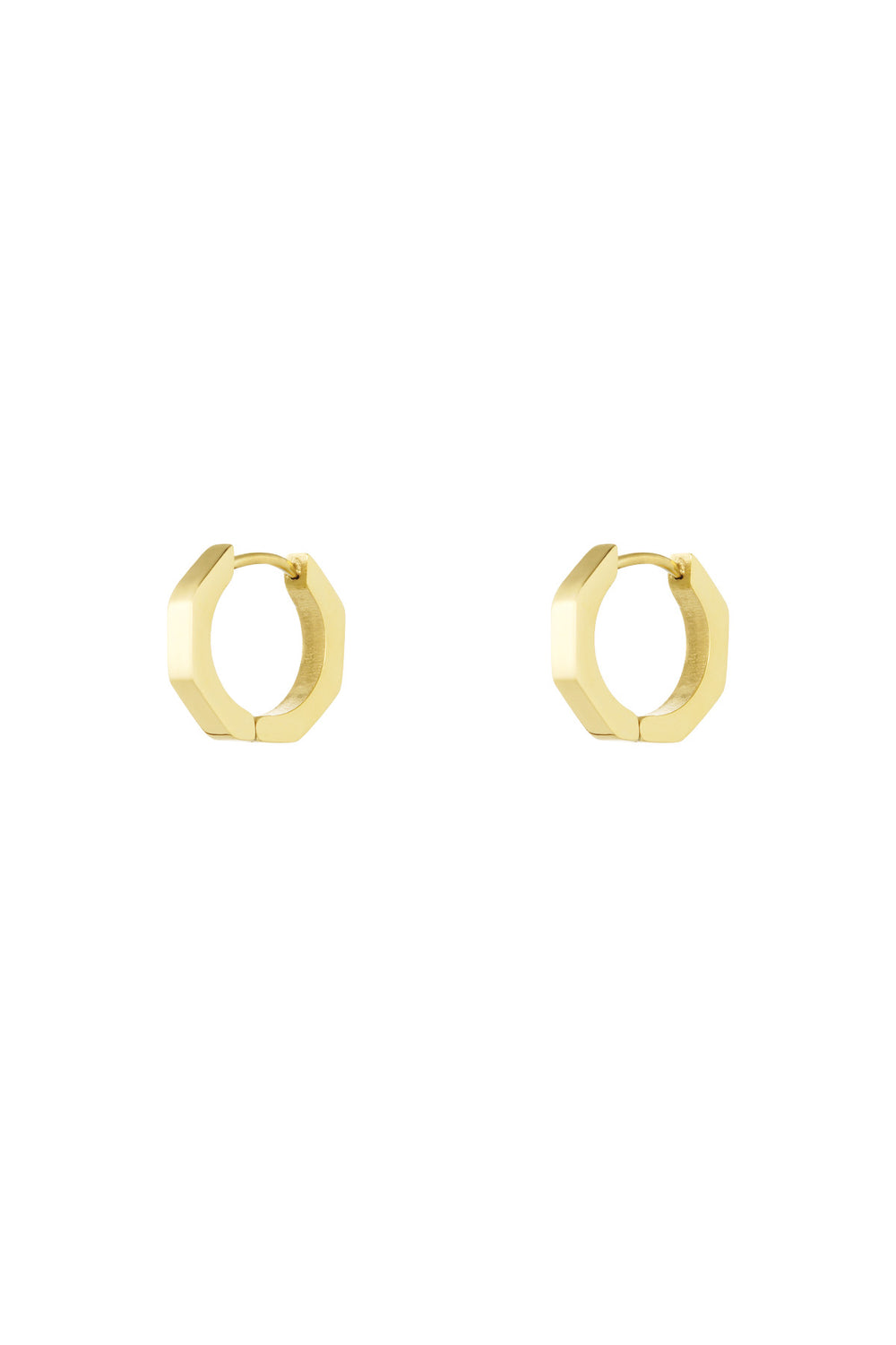 Classic round earrings small Gold