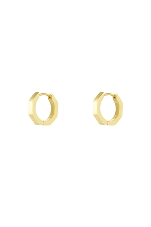 Classic round earrings small Gold