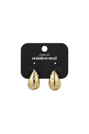 Drop earrings dazzling days - Gold color