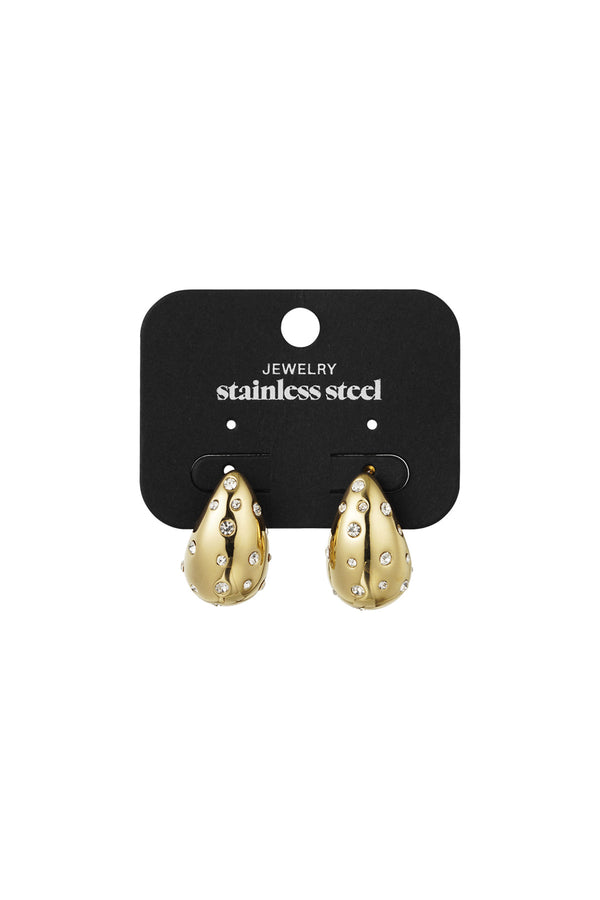 Drop earrings dazzling days - Gold color