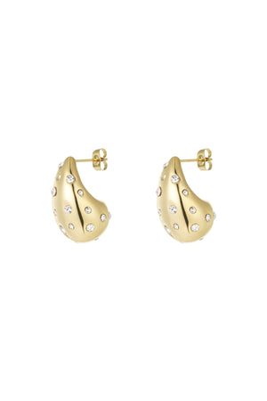 Drop earrings dazzling days - Gold color