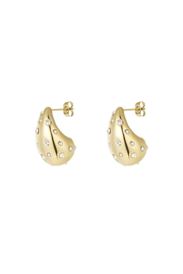 Drop earrings dazzling days - Gold color