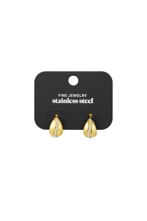 Earring sweet pearl - Gold color