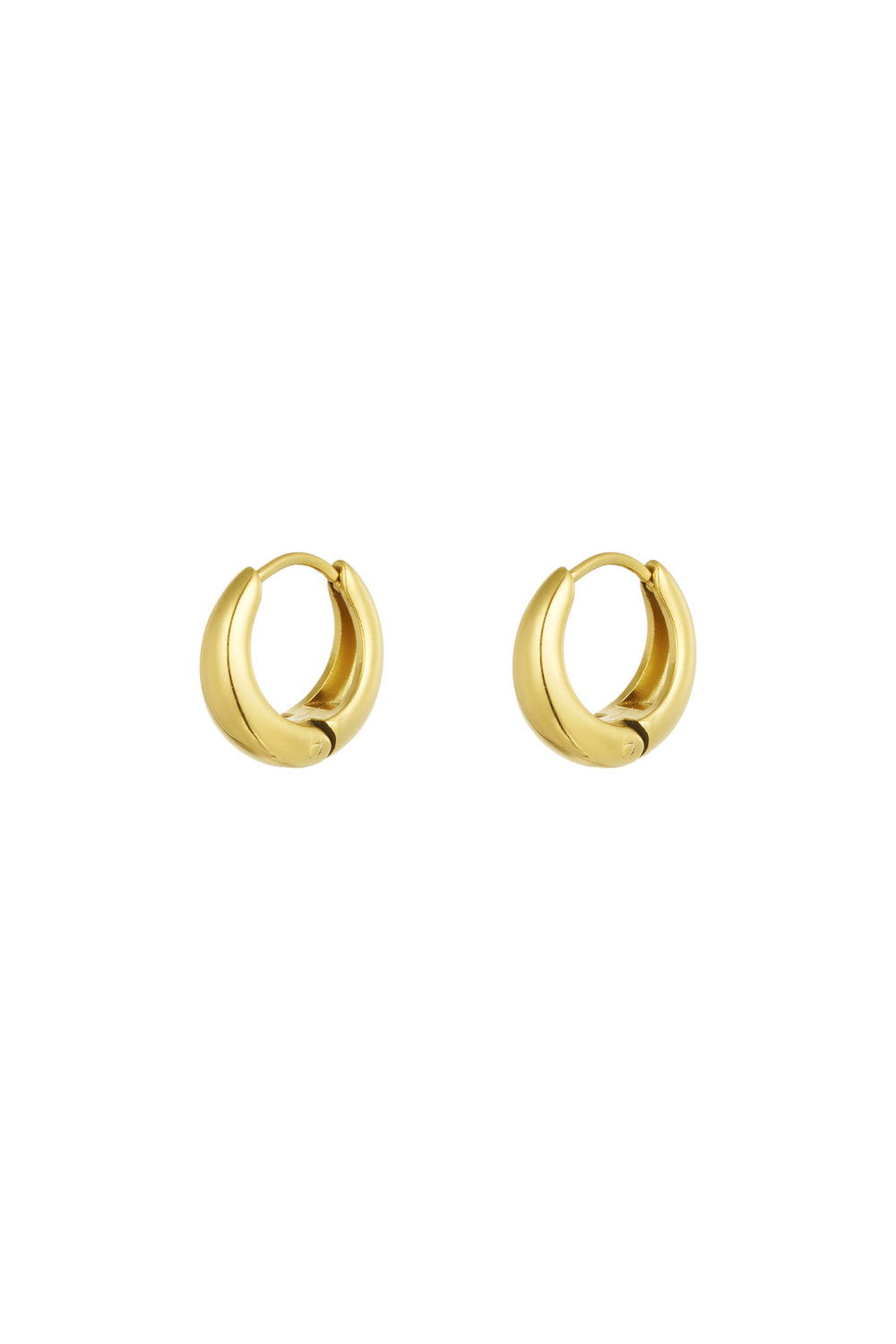 Small basic hoop earrings Gold