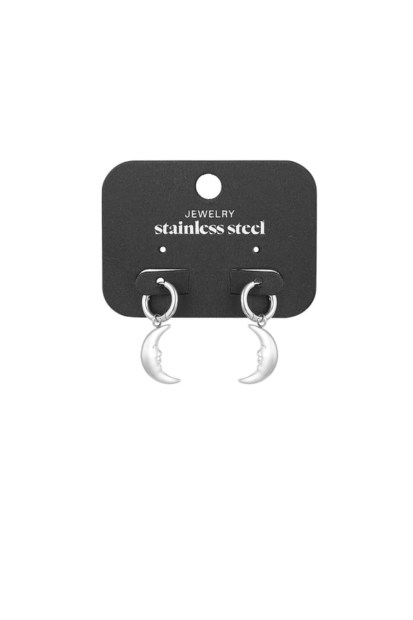 Moonlight earrings - Silver Color color