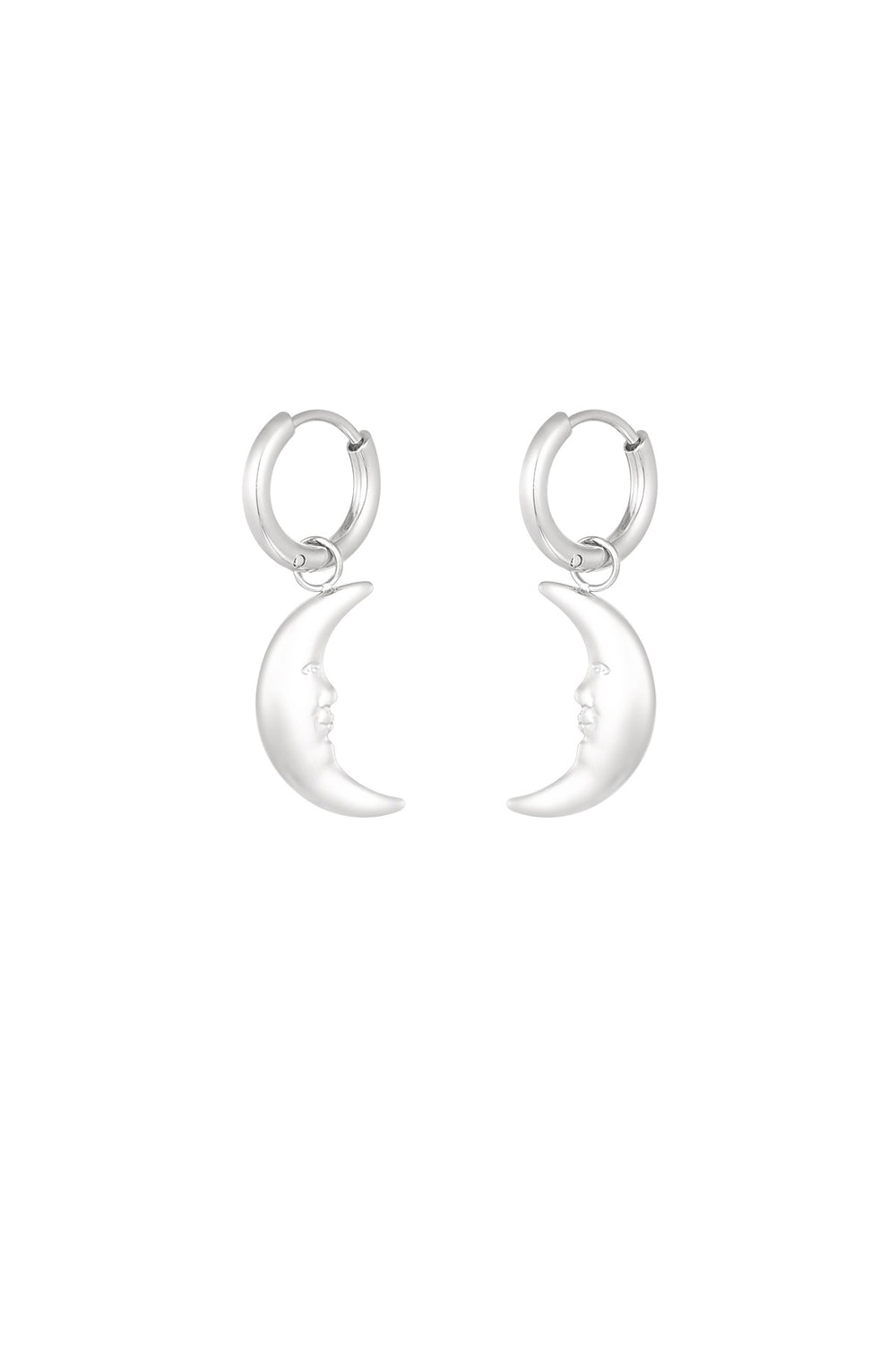 Moonlight earrings - Silver Color color