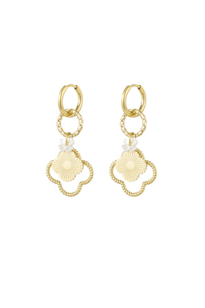 Clover dreams earrings - Gold color