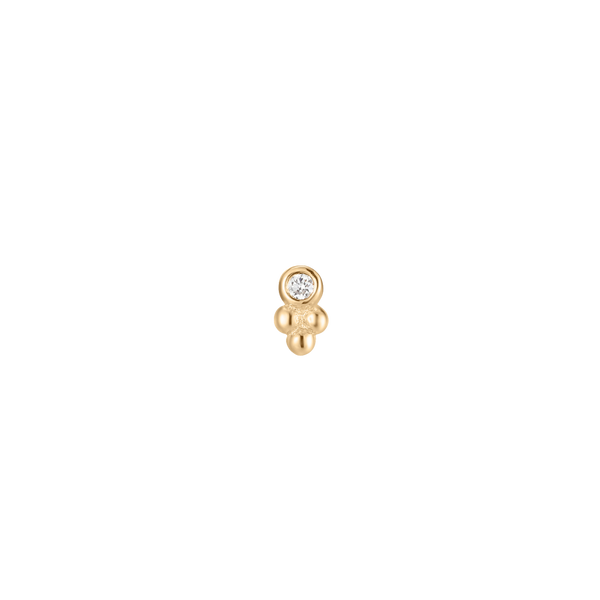 Dew Drops Duo - 14K Goud & Labgrown Diamant