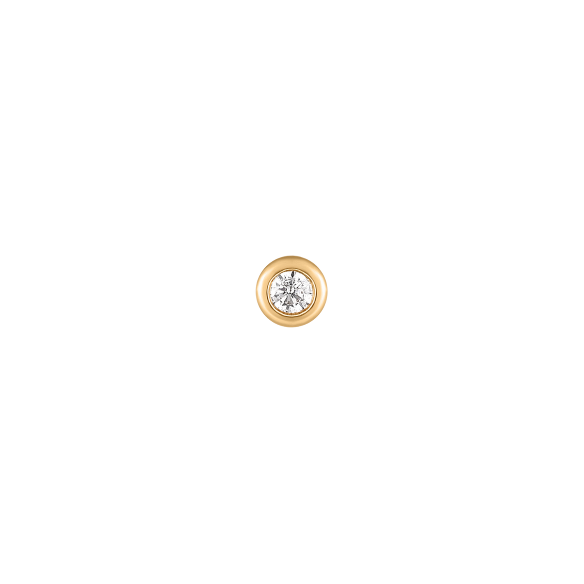 Mini Solitaire - 14K Goud & Labgrown Diamant