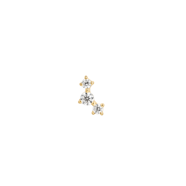Trio Bloom - 14K Goud & Labgrown Diamant