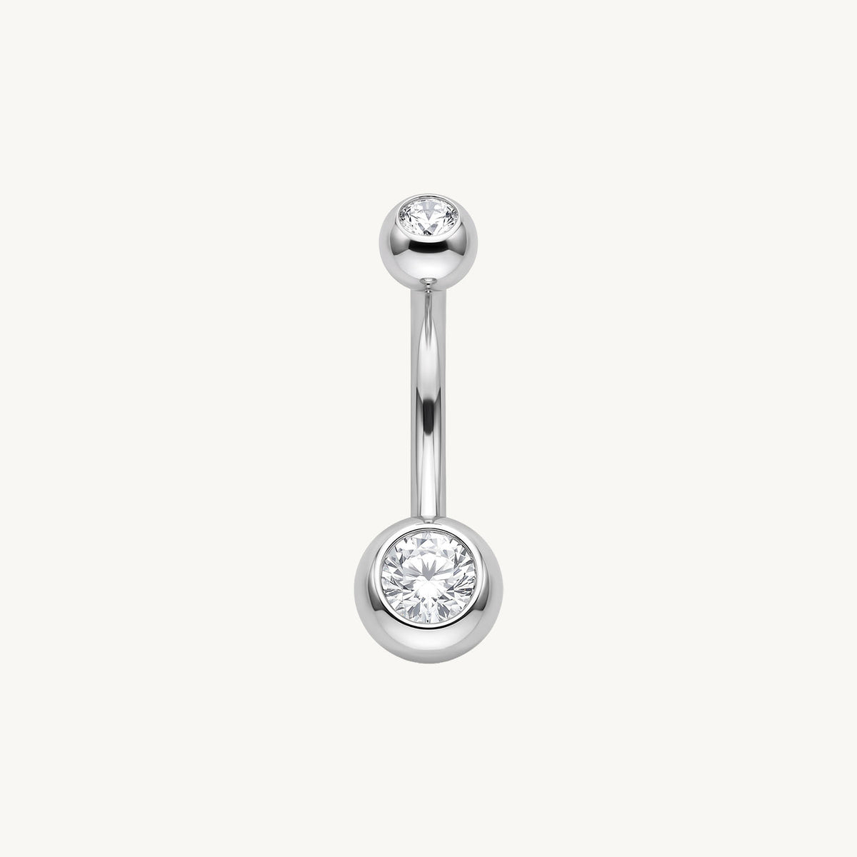 Navelpiercing zilver 1.6