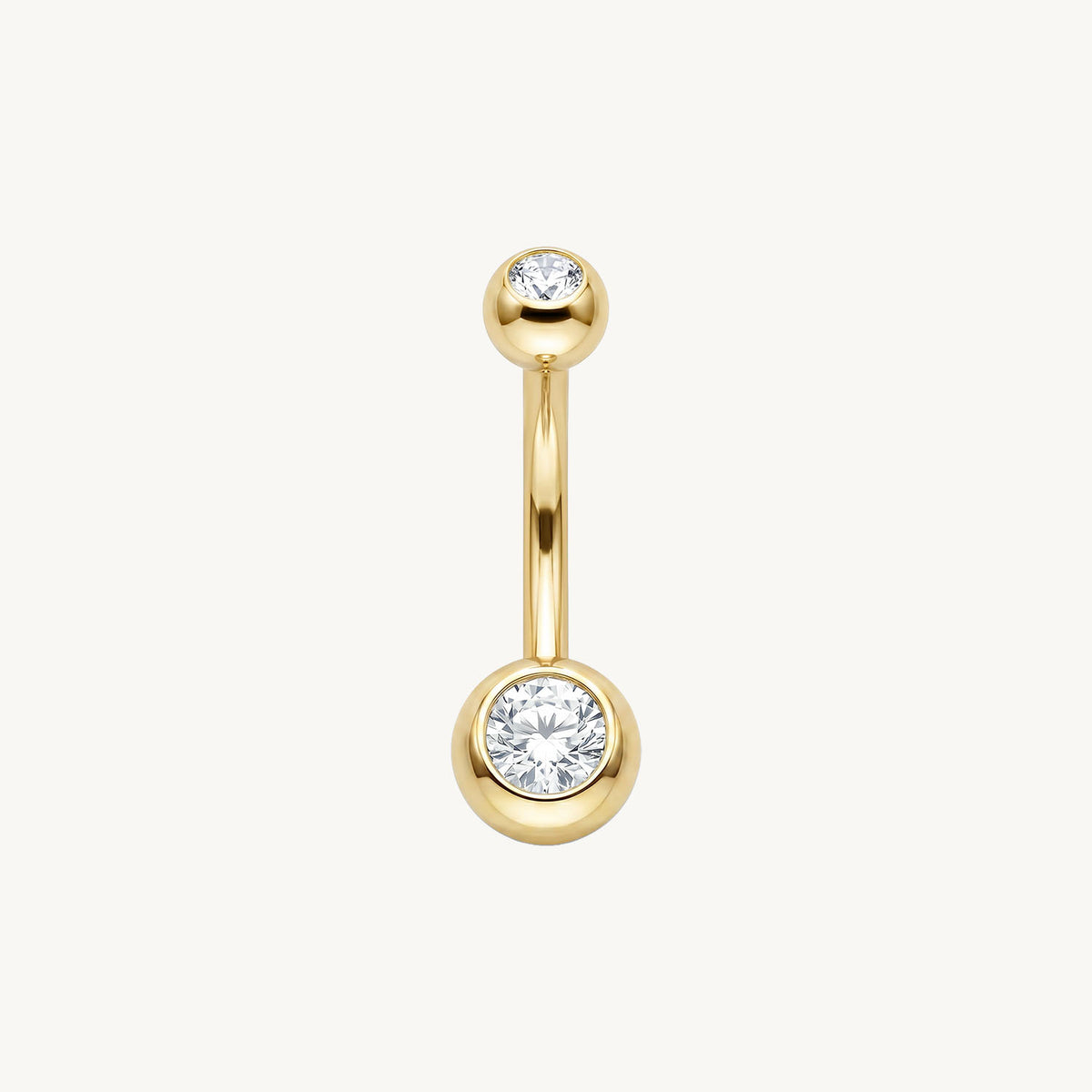 Navelpiercing goud 1.6