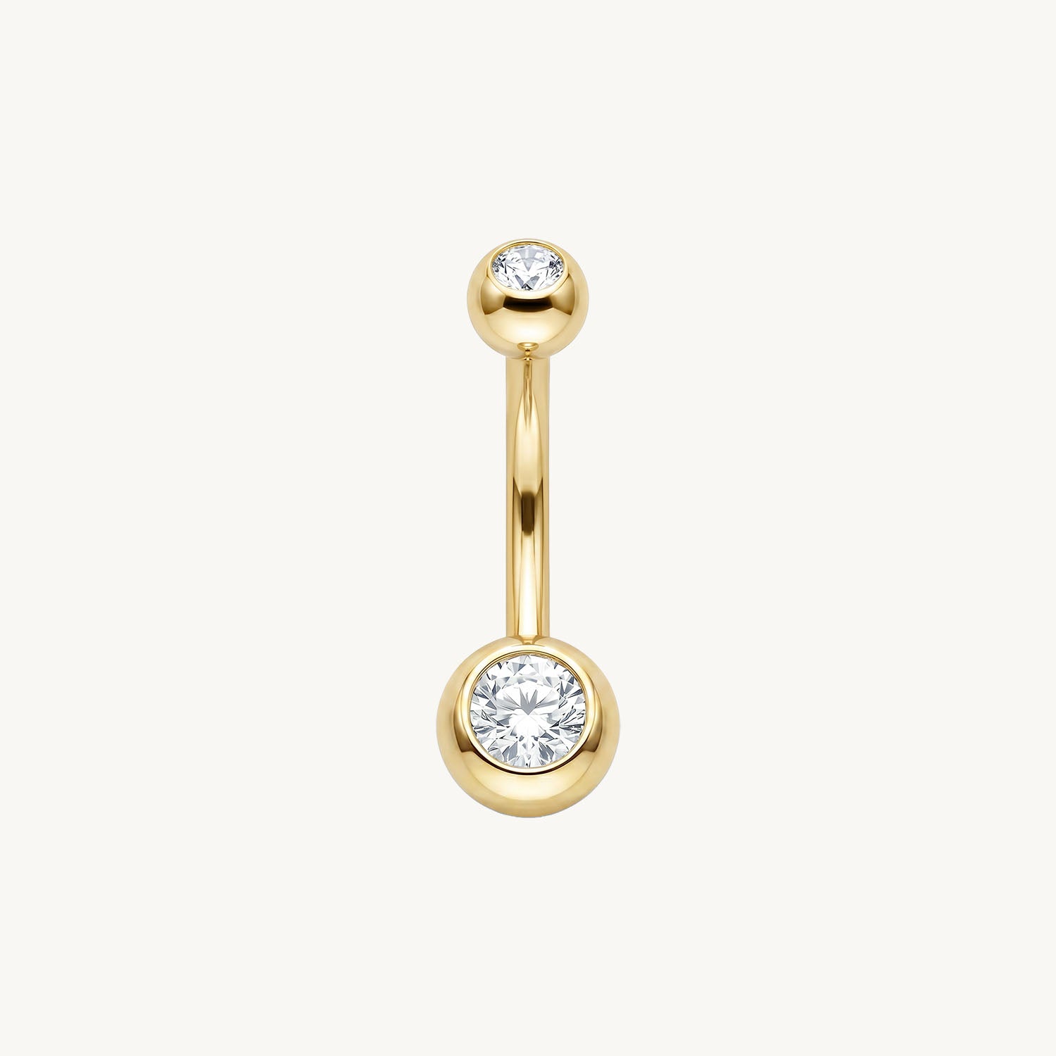 Navelpiercing goud 1.6