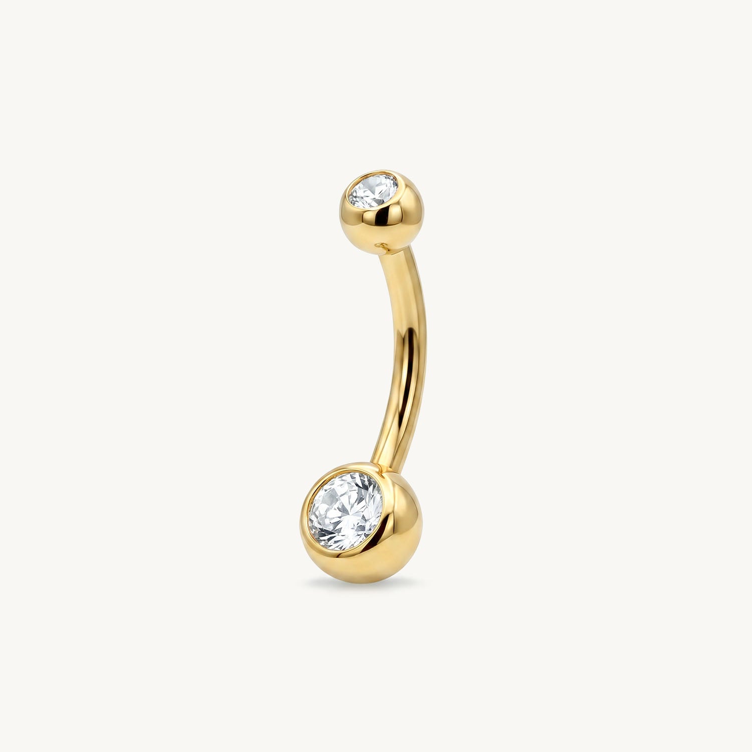 Navelpiercing goud 1.6