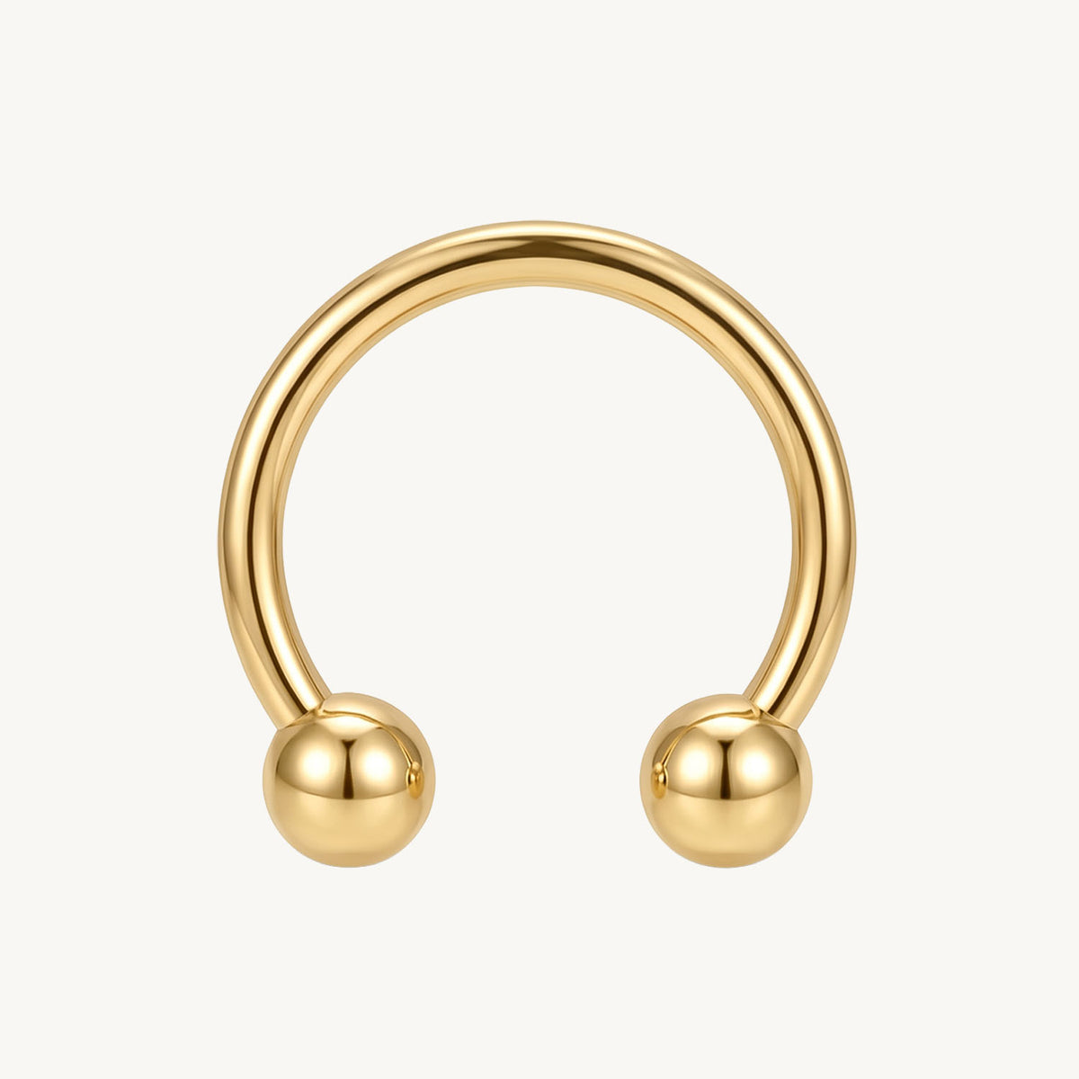 Circular Barbell goud 1.2