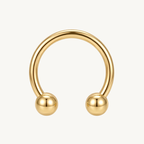 Circular Barbell goud 1.2