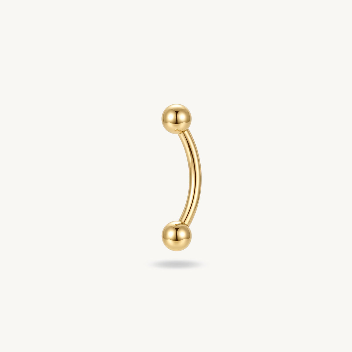 Curved Barbell goud 1.2