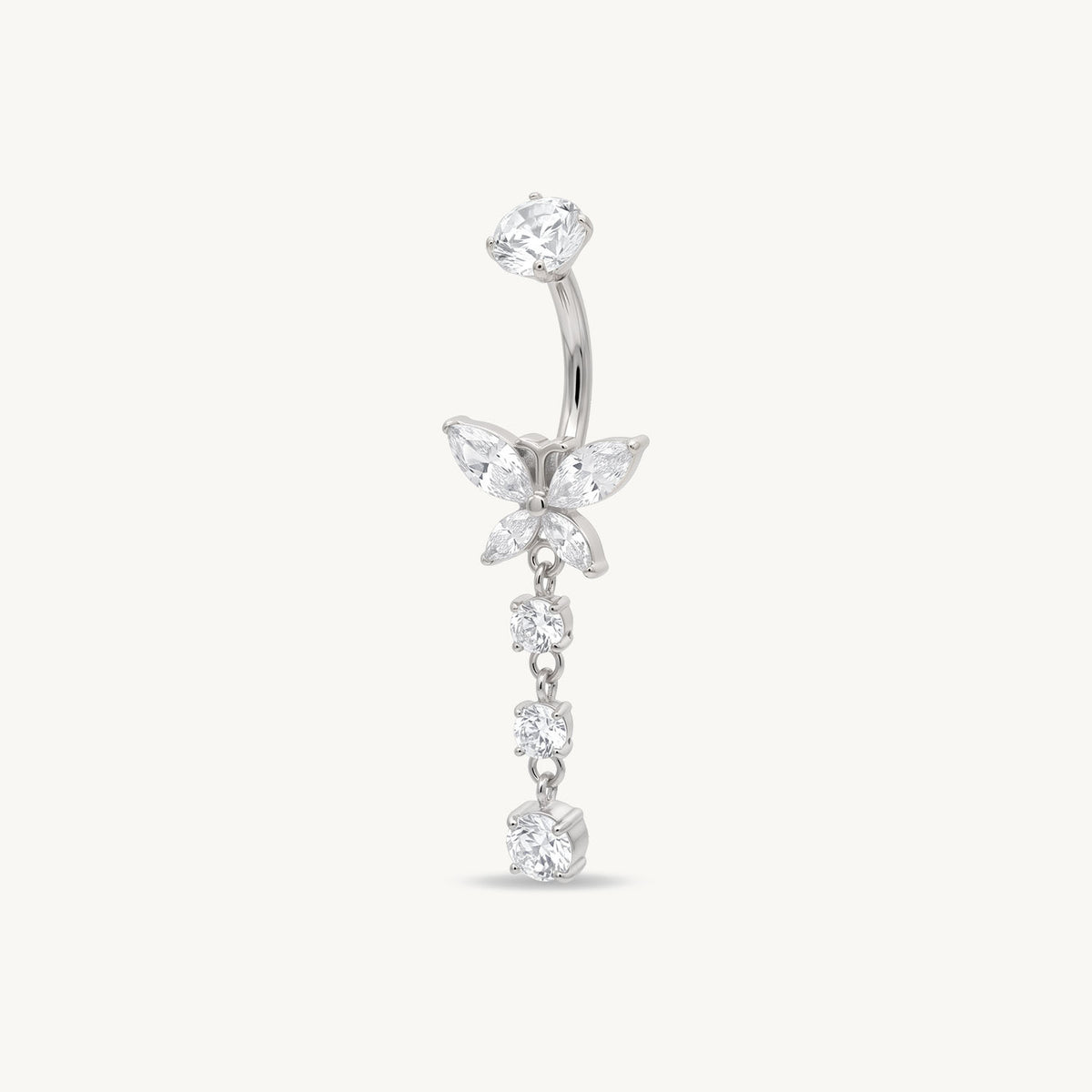 Butterfly navelpiercing